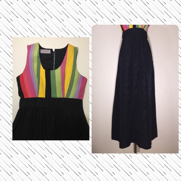 🦋🌺💚⭐️VINTAGE BLAIR WOOVERTON MAXI DRESS Sz 4 - Picture 6 of 8